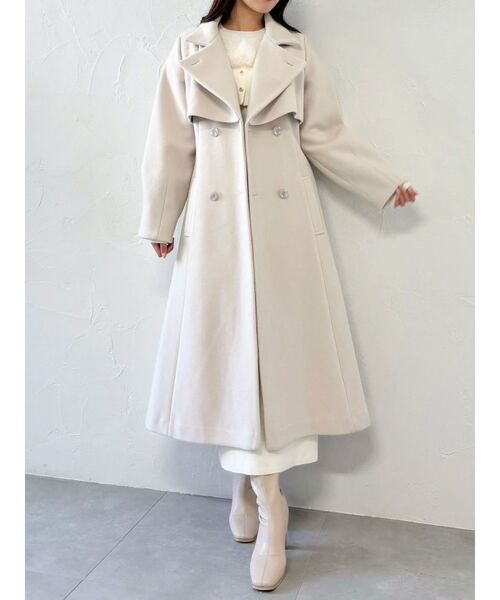 dazzlin（ダズリン）の「オフショルファードッキングニットワンピース