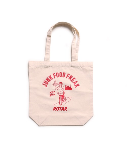 ROTAR（ローター）の「JUNK FOOD FREAK Tote BAG / トート　バッグ ミニ（トートバッグ・メンズ・ナチュラル/ライトグリーン/モカ/ブラック・FREE）」の11枚目の写真