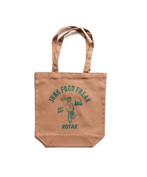 ROTAR（ローター）の「JUNK FOOD FREAK Tote BAG / トート　バッグ ミニ（トートバッグ・メンズ・ナチュラル/ライトグリーン/モカ/ブラック・FREE）」の9枚目の写真