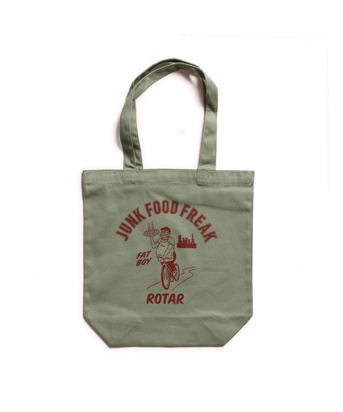 ROTAR（ローター）の「JUNK FOOD FREAK Tote BAG / トート　バッグ ミニ（トートバッグ・メンズ・ナチュラル/ライトグリーン/モカ/ブラック・FREE）」の8枚目の写真