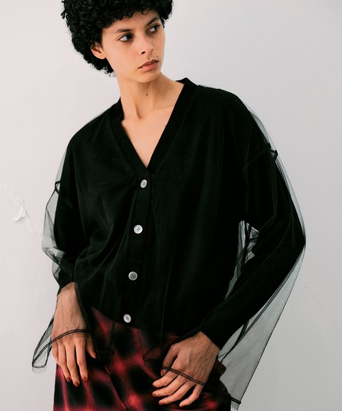 未使用・完売品☆THE RERACS OVERLAP SKIRT (BLACK) 
