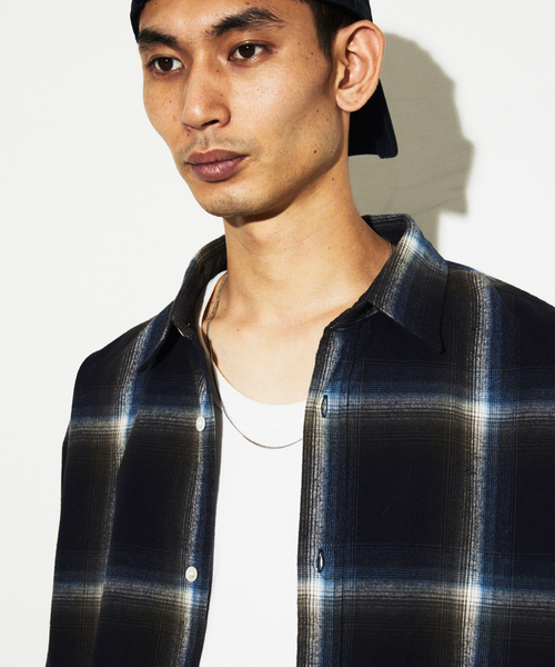 JOURNAL STANDARD(ジャーナルスタンダード)の「オンブレチェック フランネルシャツ(シャツ/ブラウス・メンズ・グレー/ブラック系その他/ブラック/ベージュ系その他/ブラウン・MEDIUM/SMALL/LARGE)」の20枚目の写真