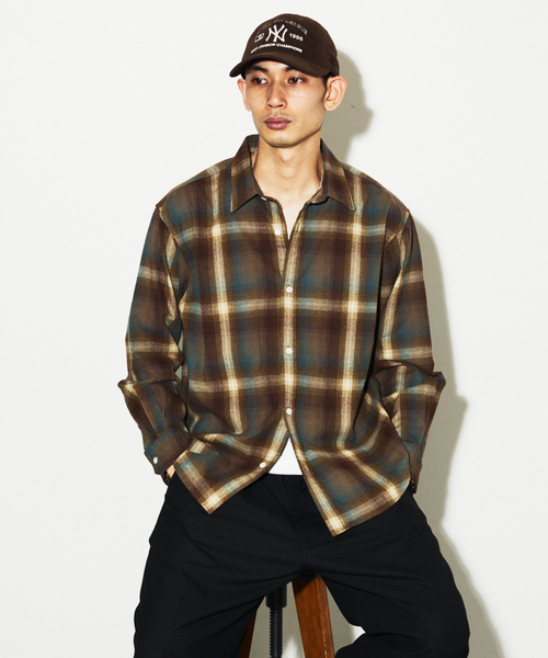 オンブレチェック フランネルシャツ（シャツ/ブラウス）｜JOURNAL