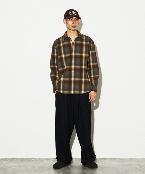 JOURNAL STANDARD(ジャーナルスタンダード)の「オンブレチェック フランネルシャツ(シャツ/ブラウス・メンズ・グレー/ブラック系その他/ブラック/ベージュ系その他/ブラウン・MEDIUM/SMALL/LARGE)」の16枚目の写真