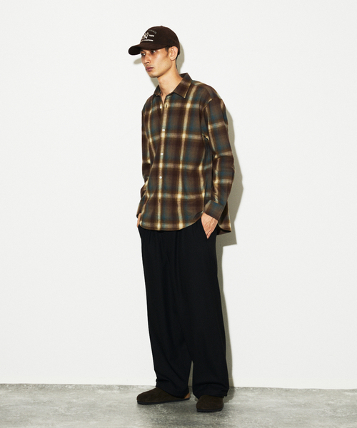 JOURNAL STANDARD(ジャーナルスタンダード)の「オンブレチェック フランネルシャツ(シャツ/ブラウス・メンズ・グレー/ブラック系その他/ブラック/ベージュ系その他/ブラウン・MEDIUM/SMALL/LARGE)」の15枚目の写真