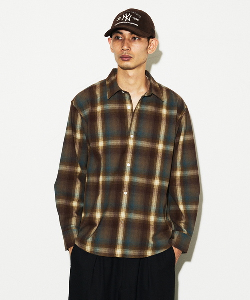 JOURNAL STANDARD(ジャーナルスタンダード)の「オンブレチェック フランネルシャツ(シャツ/ブラウス・メンズ・グレー/ブラック系その他/ブラック/ベージュ系その他/ブラウン・MEDIUM/SMALL/LARGE)」の13枚目の写真