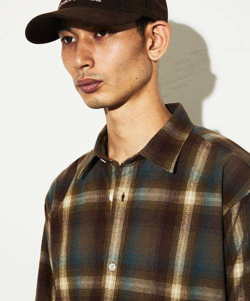 JOURNAL STANDARD(ジャーナルスタンダード)の「オンブレチェック フランネルシャツ(シャツ/ブラウス・メンズ・グレー/ブラック系その他/ブラック/ベージュ系その他/ブラウン・MEDIUM/SMALL/LARGE)」の10枚目の写真