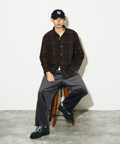 JOURNAL STANDARD(ジャーナルスタンダード)の「オンブレチェック フランネルシャツ(シャツ/ブラウス・メンズ・グレー/ブラック系その他/ブラック/ベージュ系その他/ブラウン・MEDIUM/SMALL/LARGE)」の8枚目の写真