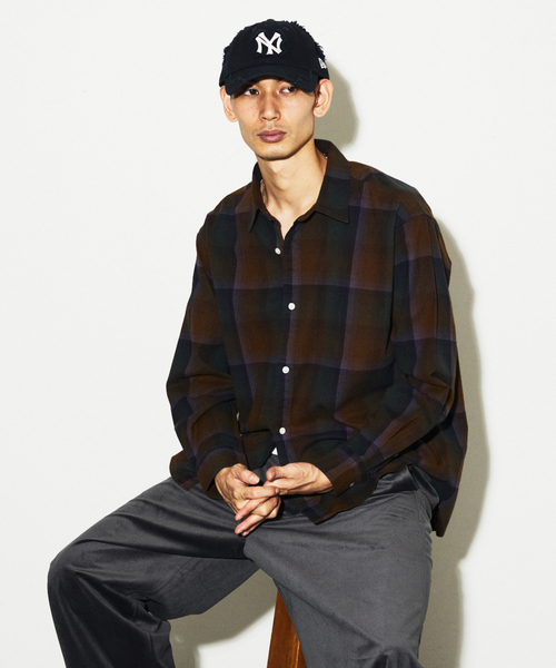 JOURNAL STANDARD(ジャーナルスタンダード)の「オンブレチェック フランネルシャツ(シャツ/ブラウス・メンズ・グレー/ブラック系その他/ブラック/ベージュ系その他/ブラウン・MEDIUM/SMALL/LARGE)」の7枚目の写真