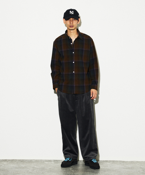 JOURNAL STANDARD(ジャーナルスタンダード)の「オンブレチェック フランネルシャツ(シャツ/ブラウス・メンズ・グレー/ブラック系その他/ブラック/ベージュ系その他/ブラウン・MEDIUM/SMALL/LARGE)」の6枚目の写真