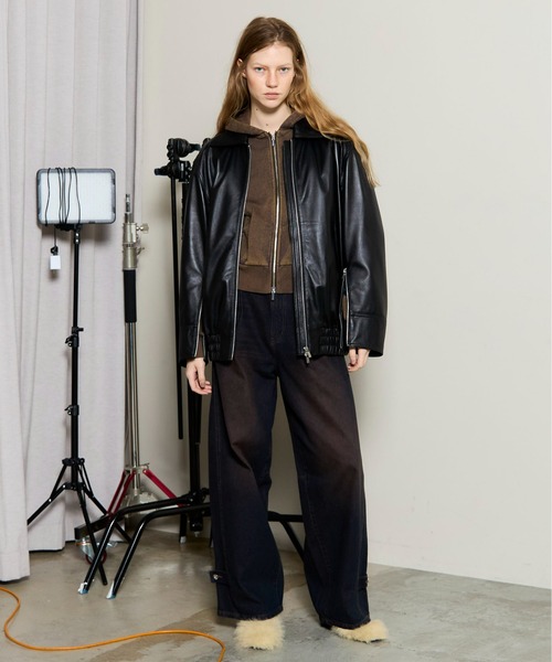MAISON SPECIAL(メゾンスペシャル)の「2way Wide Cocoon Pants / 2WAYワイドコクーンパンツ(その他パンツ・レディース・グレー/ベージュ/ネイビー・38/36)」の4枚目の写真