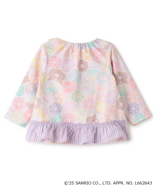baby cheer（ベイビーチアー）の「【マイメロディ/クロミ】ドーナツトレーナー（スウェット・キッズ・ピンク・100cm/110cm/80ｃｍ/90cm/120cm）」の2枚目の写真