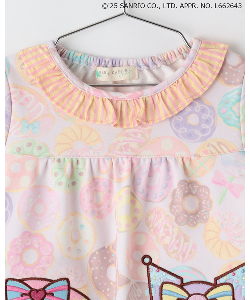 baby cheer（ベイビーチアー）の「【マイメロディ/クロミ】ドーナツトレーナー（スウェット・キッズ・ピンク・100cm/110cm/80ｃｍ/90cm/120cm）」の3枚目の写真