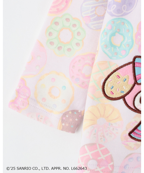 baby cheer（ベイビーチアー）の「【マイメロディ/クロミ】ドーナツトレーナー（スウェット・キッズ・ピンク・100cm/110cm/80ｃｍ/90cm/120cm）」の4枚目の写真