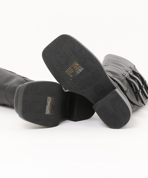 ASH（アッシュ）の「ASH/アッシュ【YUTAN】ベルトデザインロングブーツ（ブーツ・レディース・ブラック・38/39/36/37）」の2枚目の写真