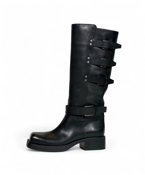 ASH（アッシュ）の「ASH/アッシュ【YUTAN】ベルトデザインロングブーツ（ブーツ・レディース・ブラック・38/39/36/37）」の4枚目の写真