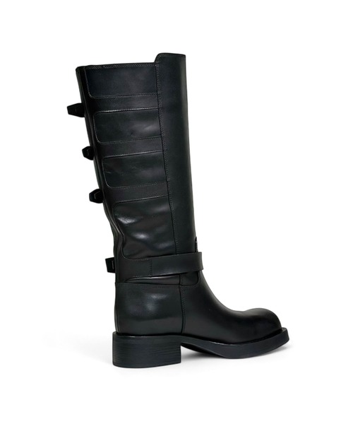 ASH（アッシュ）の「ASH/アッシュ【YUTAN】ベルトデザインロングブーツ（ブーツ・レディース・ブラック・38/39/36/37）」の6枚目の写真