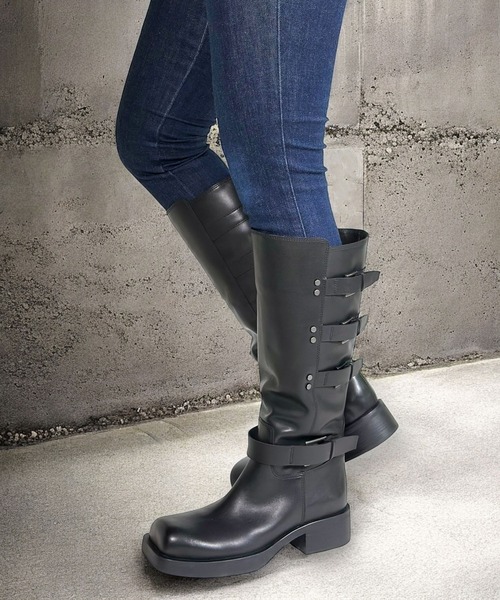 ASH（アッシュ）の「ASH/アッシュ【YUTAN】ベルトデザインロングブーツ（ブーツ・レディース・ブラック・38/39/36/37）」の10枚目の写真