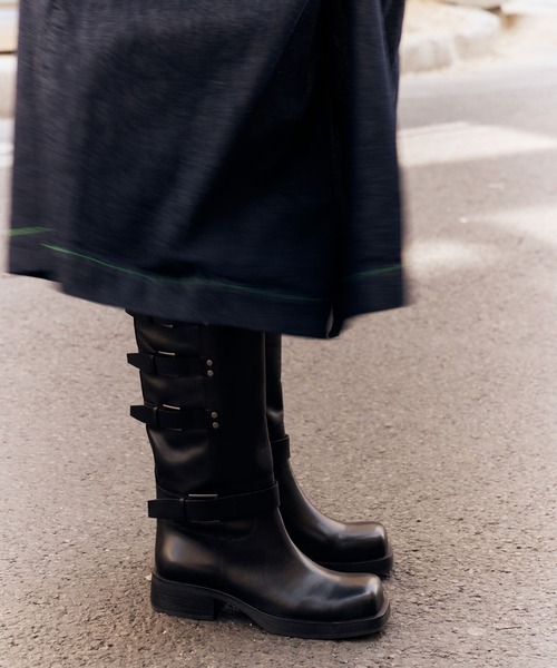 ASH（アッシュ）の「ASH/アッシュ【YUTAN】ベルトデザインロングブーツ（ブーツ・レディース・ブラック・38/39/36/37）」の8枚目の写真