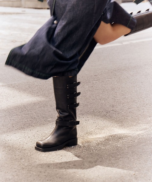 ASH（アッシュ）の「ASH/アッシュ【YUTAN】ベルトデザインロングブーツ（ブーツ・レディース・ブラック・38/39/36/37）」の9枚目の写真