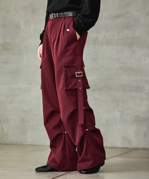 SET UP対応】ニータックベルトカーゴパンツ(HARE)（カーゴパンツ