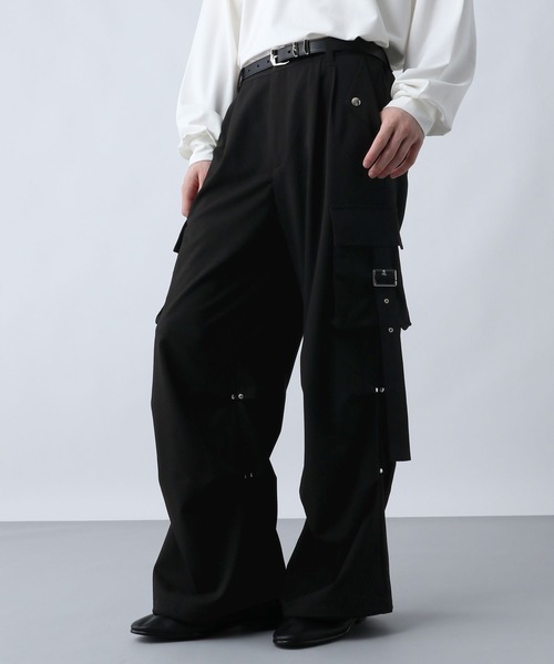 SET UP対応】ニータックベルトカーゴパンツ(HARE)（カーゴパンツ
