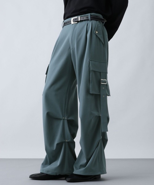 SET UP対応】ニータックベルトカーゴパンツ(HARE)（カーゴパンツ