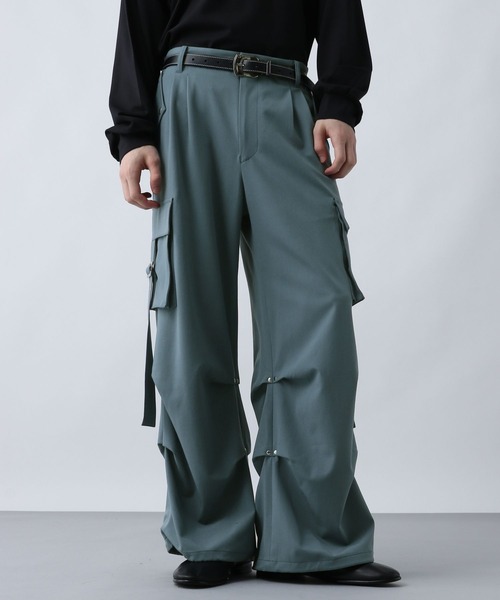 SET UP対応】ニータックベルトカーゴパンツ(HARE)（カーゴパンツ