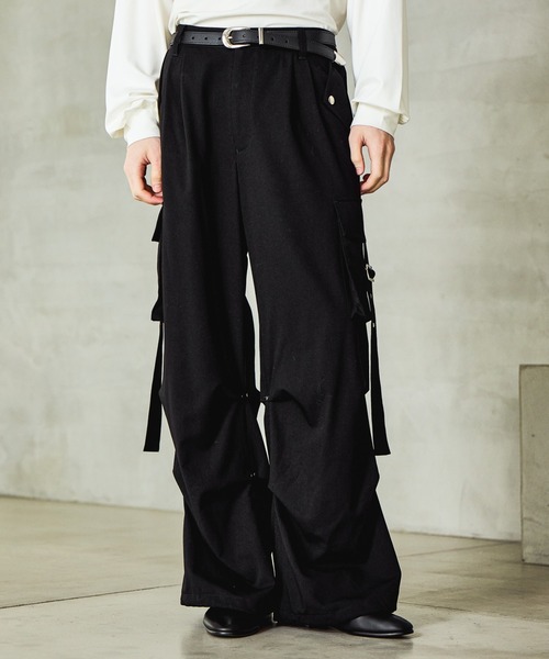 SET UP対応】ニータックベルトカーゴパンツ(HARE)（カーゴパンツ