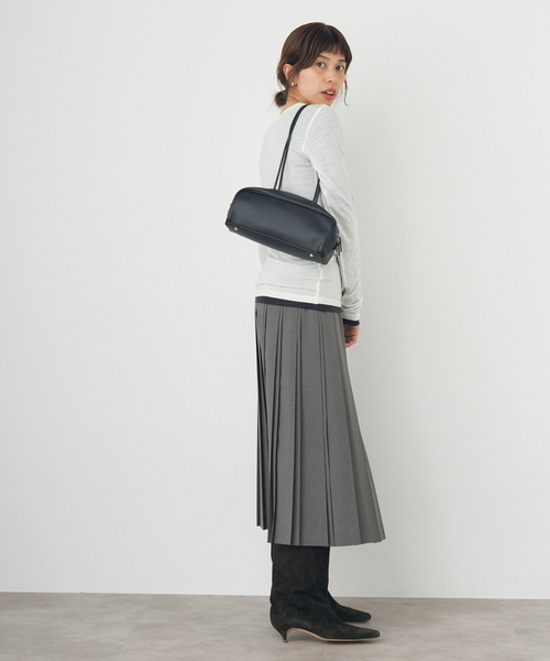 IENA(イエナ)の「ストレッチプリーツスカート(スカート・レディース・ライトグレー/ネイビー・36/38)」の14枚目の写真
