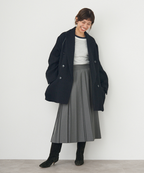 IENA(イエナ)の「ストレッチプリーツスカート(スカート・レディース・ライトグレー/ネイビー・36/38)」の15枚目の写真