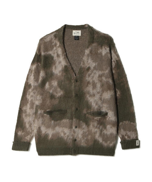 MANASTASH（マナスタッシュ）の「MANASTASH/マナスタッシュ/BLURRY JAQUARD CARDIGAN（カーディガン/ボレロ・メンズ・ブラック/グレー/モスグリーン・L/M/S/XL）」の10枚目の写真