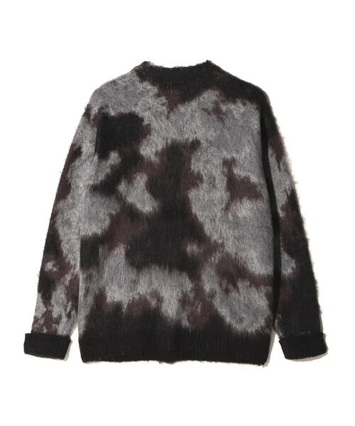 MANASTASH（マナスタッシュ）の「MANASTASH/マナスタッシュ/BLURRY JAQUARD CARDIGAN（カーディガン/ボレロ・メンズ・ブラック/グレー/モスグリーン・L/M/S/XL）」の6枚目の写真