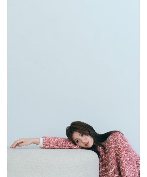 FURFUR（ファーファー）の「ミックスヤーンチャンキーセーター（ニット/セーター・レディース・ブルー/ピンク/レッド・F）」の6枚目の写真