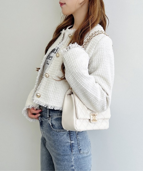 INGNI（イング）の「【WEB限定】ツイードフリンジジャケット(セットアップ対応)（その他アウター・レディース・サックスブルー/ブラック/オフホワイト・M）」の22枚目の写真