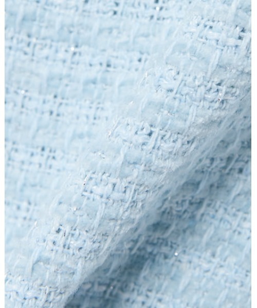 INGNI（イング）の「【WEB限定】ツイードフリンジジャケット(セットアップ対応)（その他アウター・レディース・サックスブルー/ブラック/オフホワイト・M）」の4枚目の写真