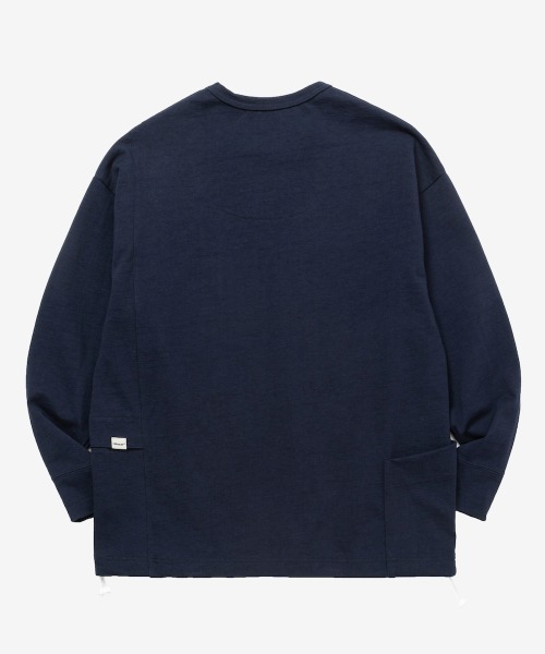 rehacer(レアセル)の「rehacer : Loop Weel Multi Pocket CS / ループ ウイール(吊り編み) マルチポケット カットソー(Tシャツ/カットソー・レディース・ネイビー/オレンジ/ホワイト/グリーン・MEDIUM/SMALL)」の16枚目の写真