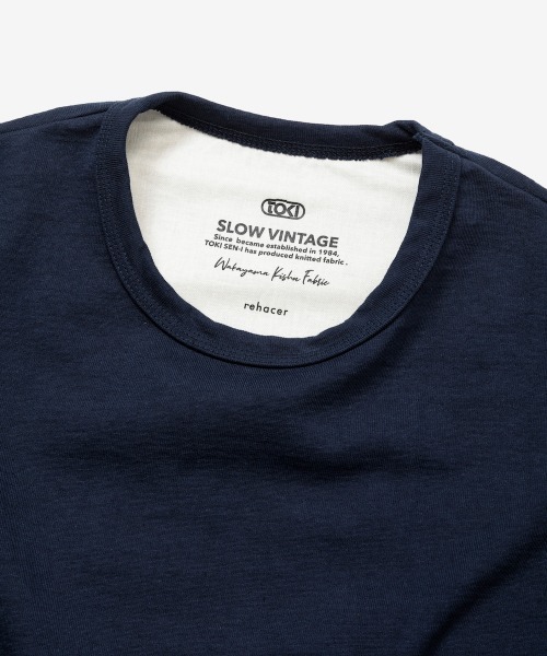 rehacer(レアセル)の「rehacer : Loop Weel Multi Pocket CS / ループ ウイール(吊り編み) マルチポケット カットソー(Tシャツ/カットソー・レディース・ネイビー/オレンジ/ホワイト/グリーン・MEDIUM/SMALL)」の17枚目の写真