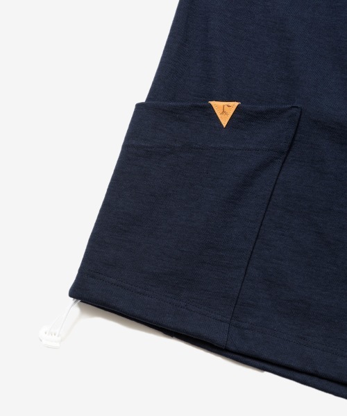 rehacer(レアセル)の「rehacer : Loop Weel Multi Pocket CS / ループ ウイール(吊り編み) マルチポケット カットソー(Tシャツ/カットソー・レディース・ネイビー/オレンジ/ホワイト/グリーン・MEDIUM/SMALL)」の18枚目の写真