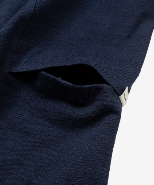 rehacer(レアセル)の「rehacer : Loop Weel Multi Pocket CS / ループ ウイール(吊り編み) マルチポケット カットソー(Tシャツ/カットソー・レディース・ネイビー/オレンジ/ホワイト/グリーン・MEDIUM/SMALL)」の21枚目の写真