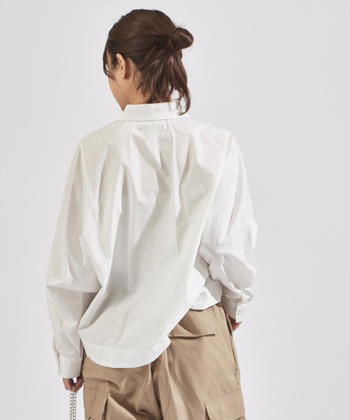 c/est（シーエ）の「c/est/シーエ ANITA アニタ ドルマンスリーブ ロングスリーブシャツ（シャツ/ブラウス・レディース・ブラック/オフホワイト/ブルー・FREE）」の9枚目の写真