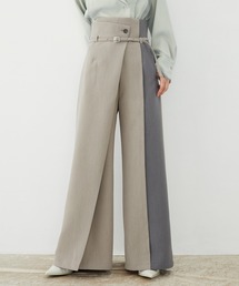 UNITED TOKYO（ユナイテッドトウキョウ）の「【シリーズ累計販売数23,000本突破！】HAKAMAアシメワイドパンツ｜ウォッシャブル/セットアップ/オフィスカジュアル/オケージョン/美脚見え/防シワ/静電気防止/ストレッチ/春服（スラックス）」