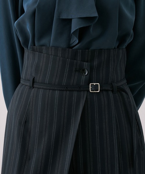 UNITED TOKYO（ユナイテッドトウキョウ）の「【シリーズ累計販売数23,000本突破！】HAKAMAアシメワイドパンツ｜ウォッシャブル/セットアップ/オフィスカジュアル/オケージョン/美脚見え/防シワ/静電気防止/ストレッチ/春服（スラックス・レディース・ダークグレー/ベージュ/ブラック/グレー/ネイビー/ブラック系その他2/タン/ベージュ系その他・1/2/3/4）」の14枚目の写真