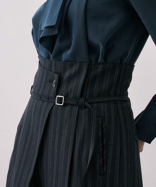 UNITED TOKYO（ユナイテッドトウキョウ）の「【シリーズ累計販売数23,000本突破！】HAKAMAアシメワイドパンツ｜ウォッシャブル/セットアップ/オフィスカジュアル/オケージョン/美脚見え/防シワ/静電気防止/ストレッチ/春服（スラックス・レディース・ダークグレー/ベージュ/ブラック/グレー/ネイビー/ブラック系その他2/タン/ベージュ系その他・1/2/3/4）」の15枚目の写真