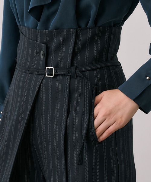 UNITED TOKYO（ユナイテッドトウキョウ）の「【シリーズ累計販売数23,000本突破！】HAKAMAアシメワイドパンツ｜ウォッシャブル/セットアップ/オフィスカジュアル/オケージョン/美脚見え/防シワ/静電気防止/ストレッチ/春服（スラックス・レディース・ダークグレー/ベージュ/ブラック/グレー/ネイビー/ブラック系その他2/タン/ベージュ系その他・1/2/3/4）」の16枚目の写真