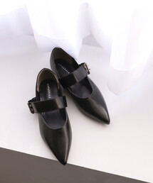 Firsthand | Firsthand/ファーストハンド ベルト ポインテッド フラットシューズ (22.5~24.5cmサイズ展開)(パンプス)