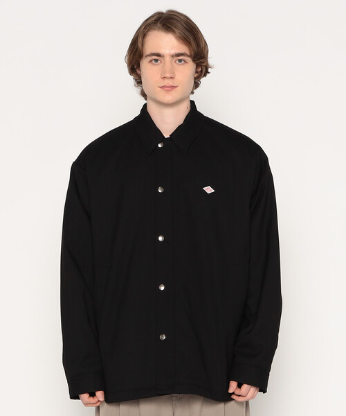 DANTON（ダントン）の「MEN'S WOOL LIKE INSULATION COACH JACKET（ブルゾン・メンズ・ブラック/グレイッシュベージュ・44/40/38/42）」の2枚目の写真