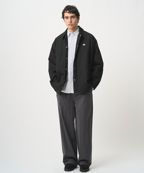 DANTON（ダントン）の「MEN'S WOOL LIKE INSULATION COACH JACKET（ブルゾン・メンズ・ブラック/グレイッシュベージュ・44/40/38/42）」の16枚目の写真