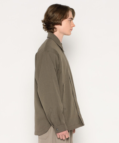 DANTON（ダントン）の「MEN'S WOOL LIKE INSULATION COACH JACKET（ブルゾン・メンズ・ブラック/グレイッシュベージュ・44/40/38/42）」の5枚目の写真
