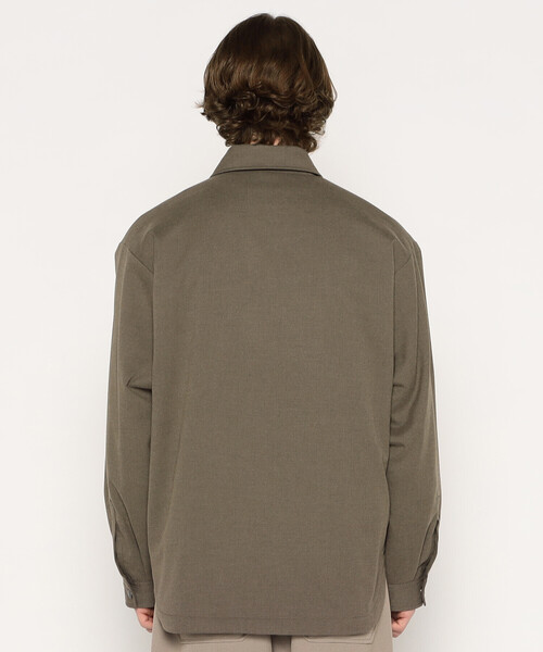 DANTON（ダントン）の「MEN'S WOOL LIKE INSULATION COACH JACKET（ブルゾン・メンズ・ブラック/グレイッシュベージュ・44/40/38/42）」の7枚目の写真